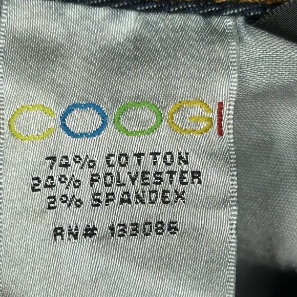 Coogi Jeans Womens 18W Bootcut Stretch Denim Gold Embroidered Pockets Y2K Retro - Picture 8 of 16